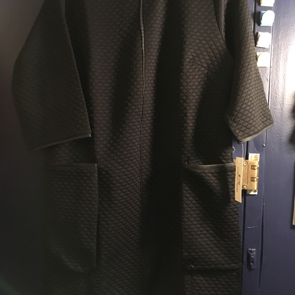 Melissa McCarthy Black Quilted Tunic Dress, Medium - Picture 8 of 12